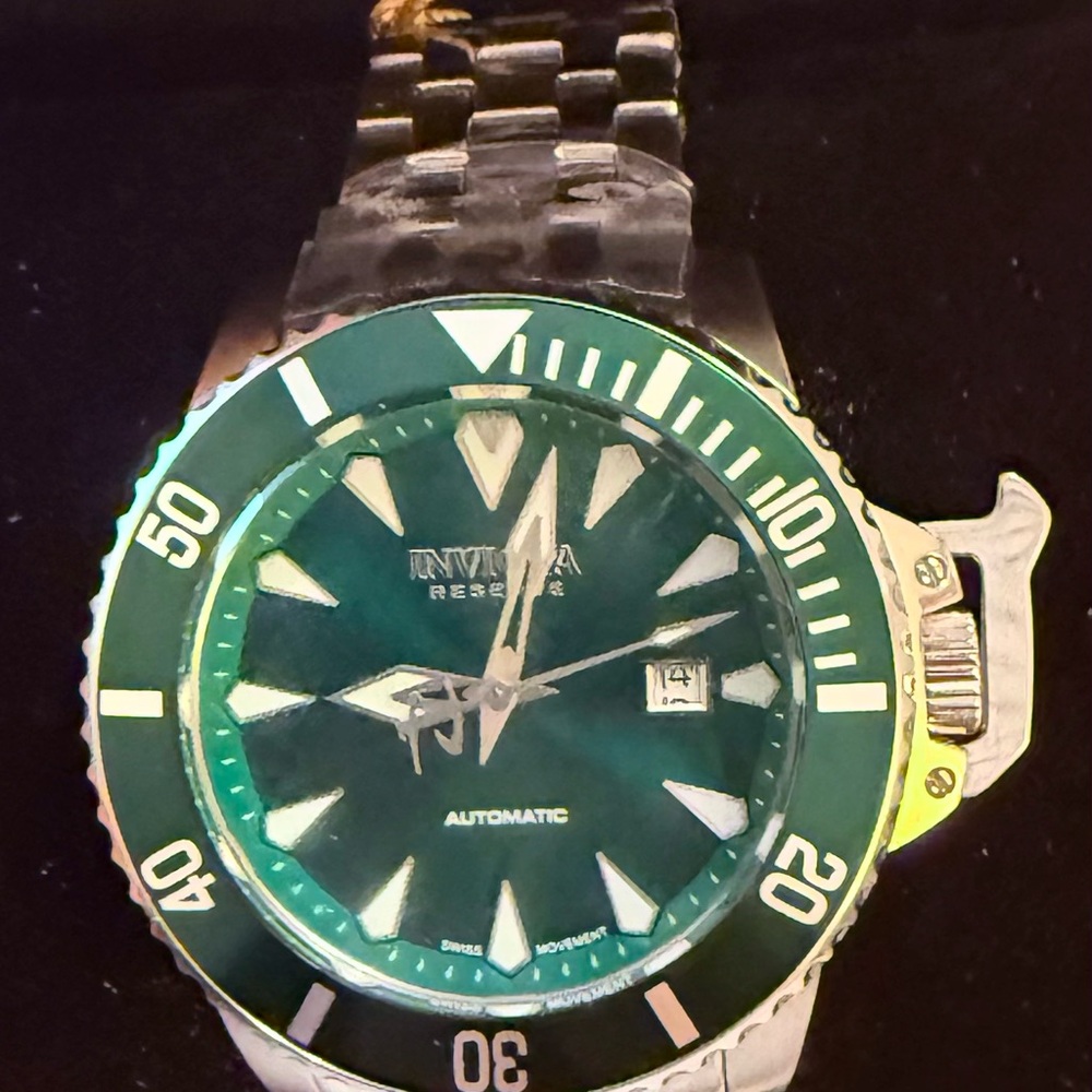 Invicta Silver and Gold Watch Back